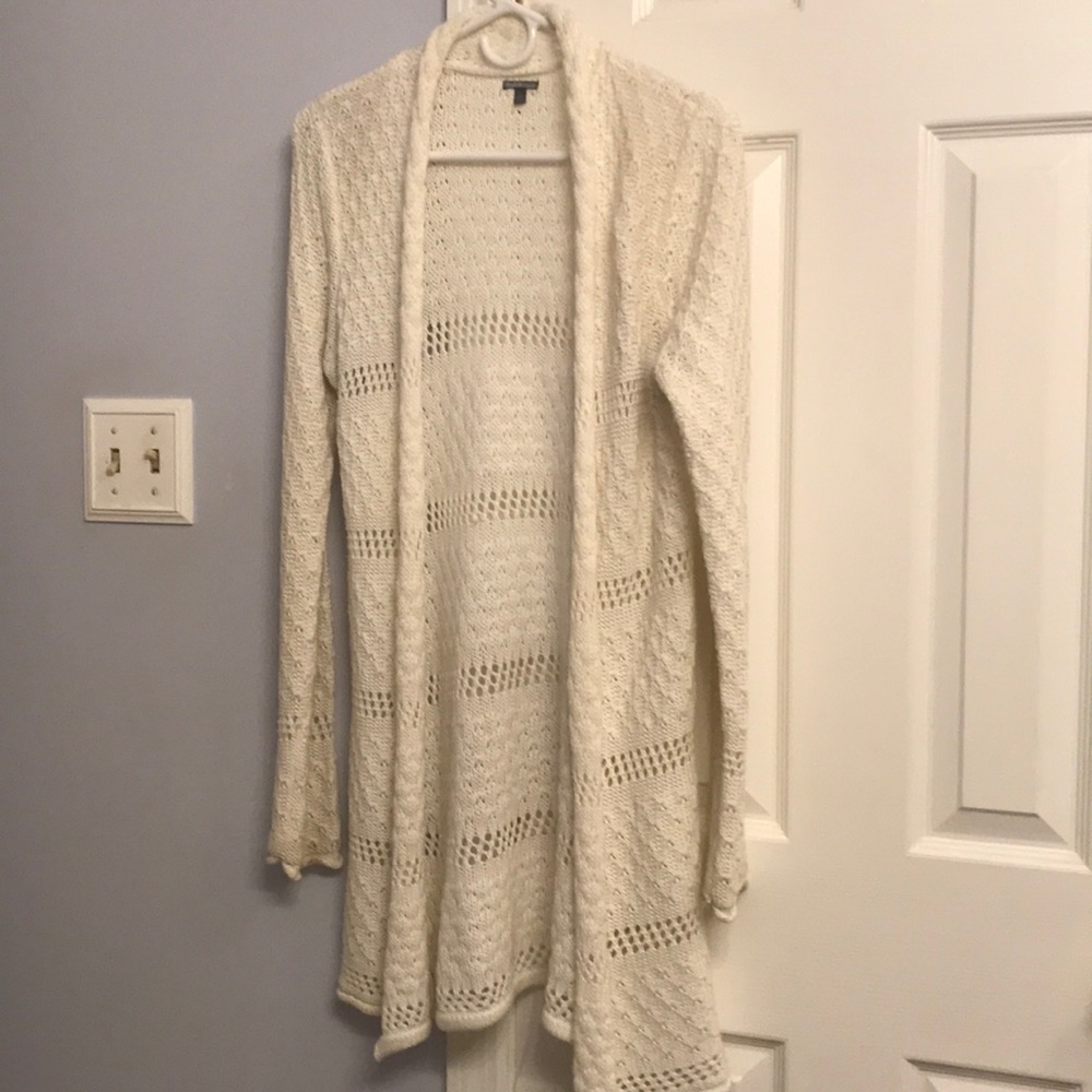 White Long Cardigan